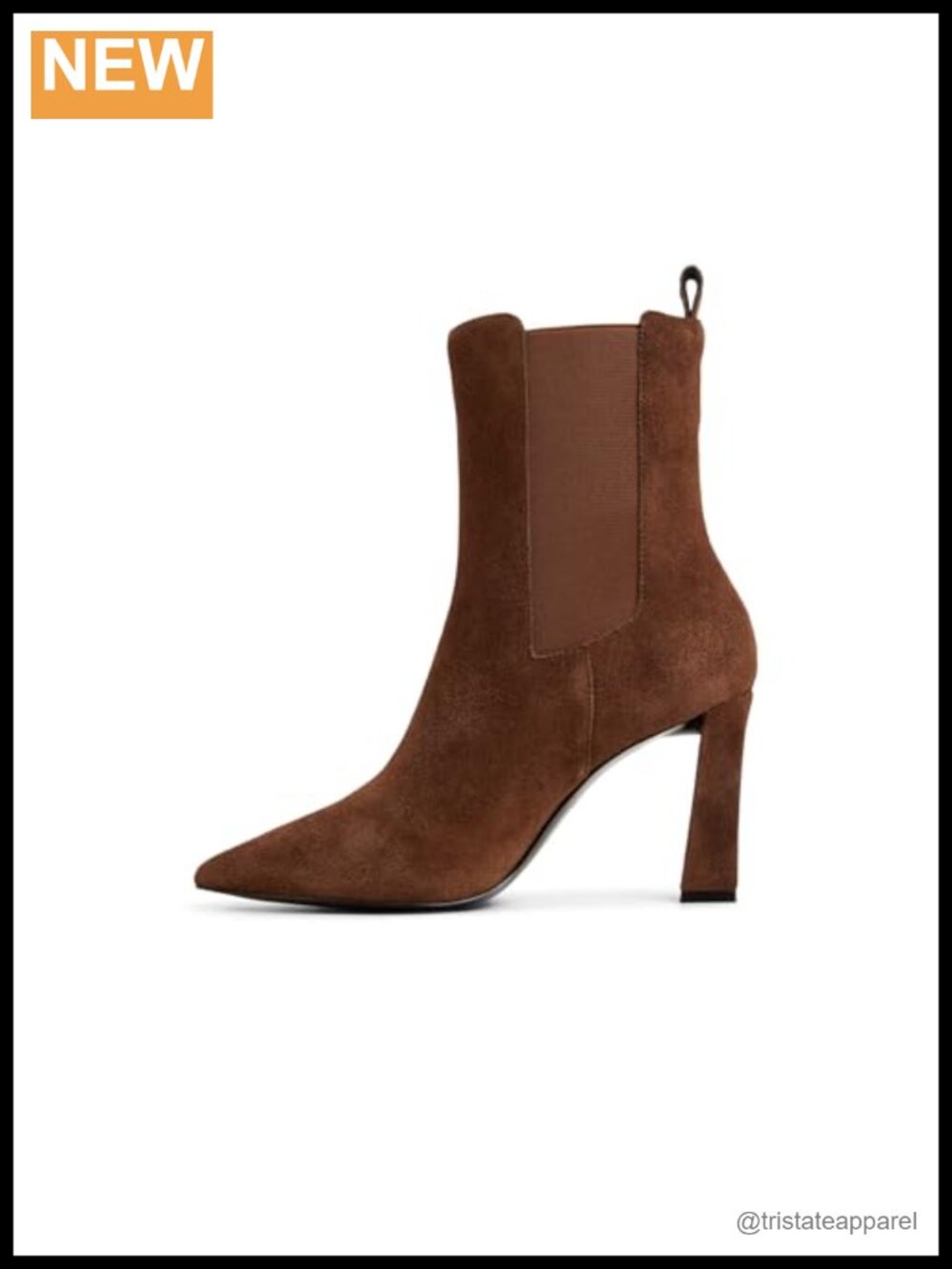 ALDO Liora Women's Ankle Boots Leather Pointed Toe Block Heel Slip-On